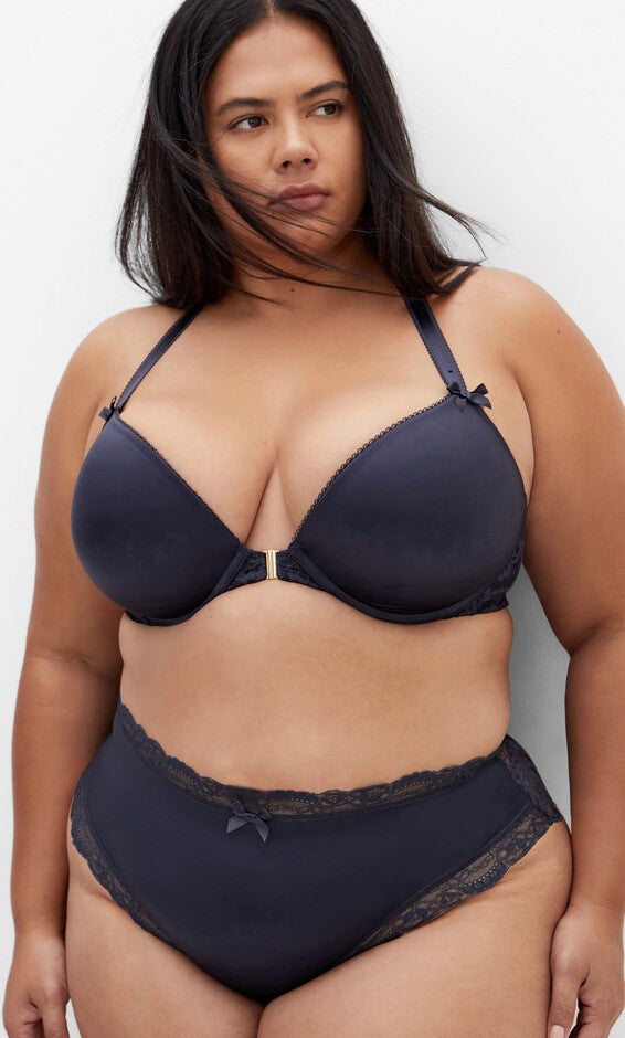 Adore Luxe Racerback Push Up Bra - midnight, BLUE, hi-res image number 0
