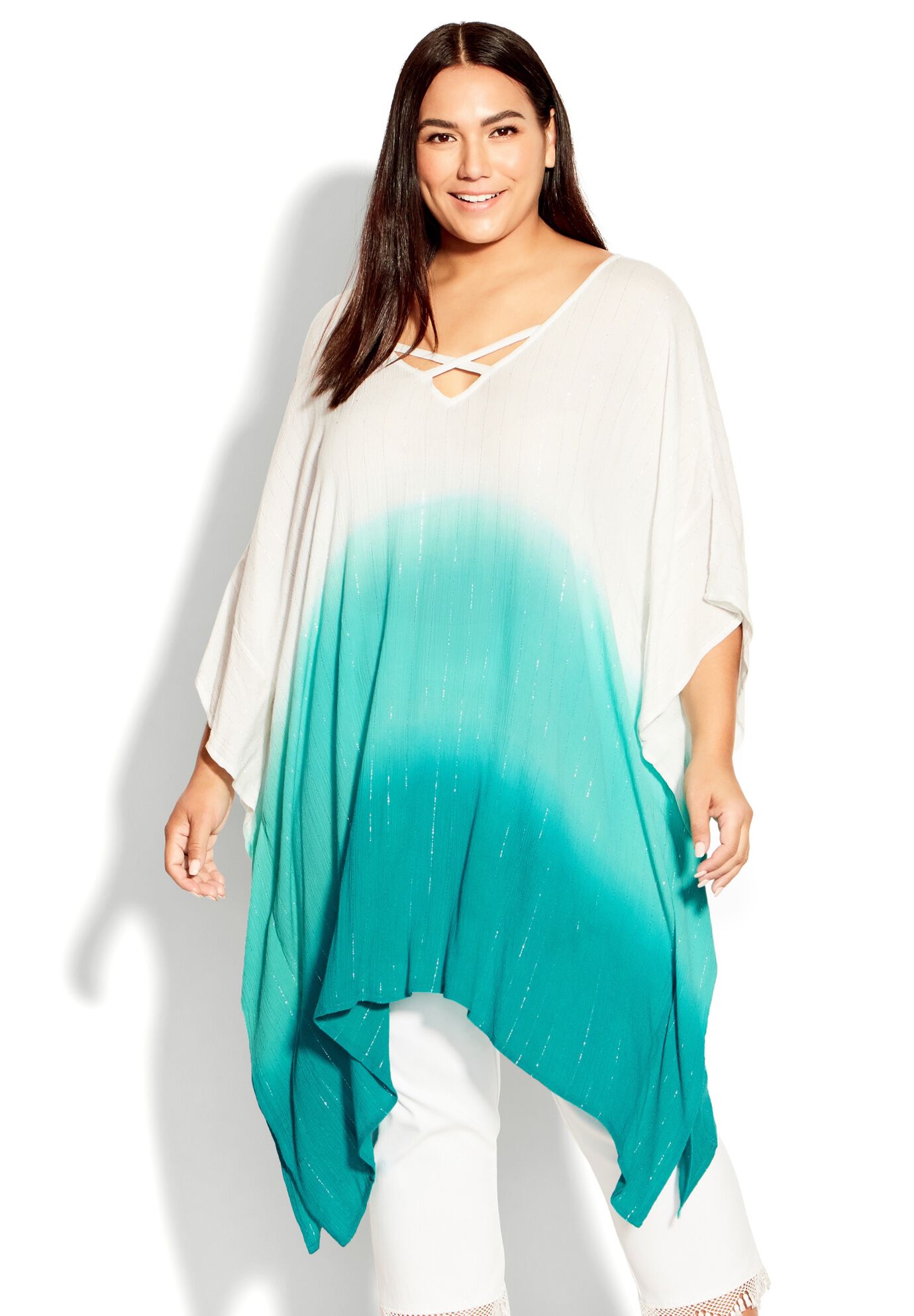 Ombre Escape Kaftan, SEA OMBRE, hi-res image number 0