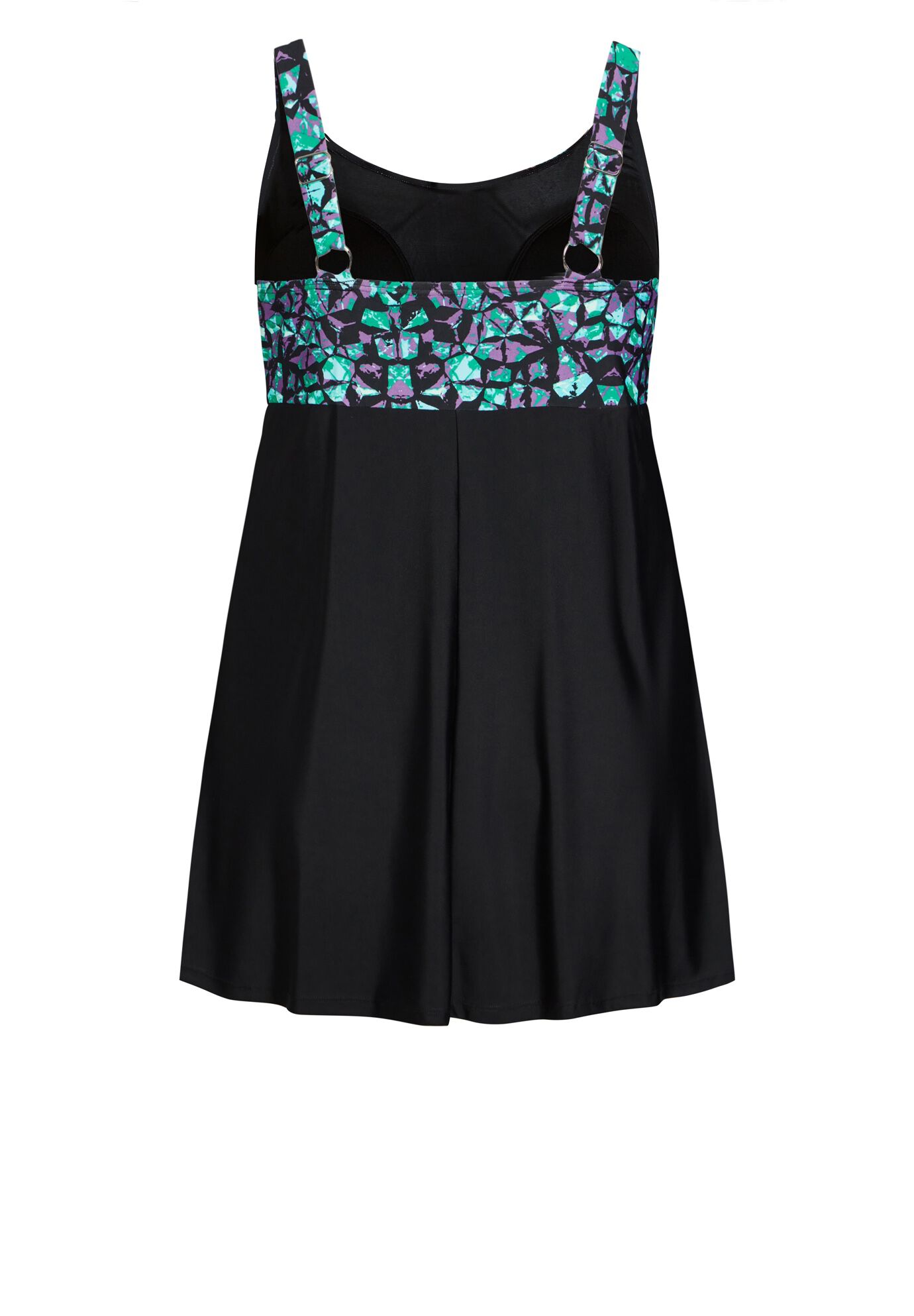 Empire Print Swim Dress, BAHAMAS, alternate image number 5