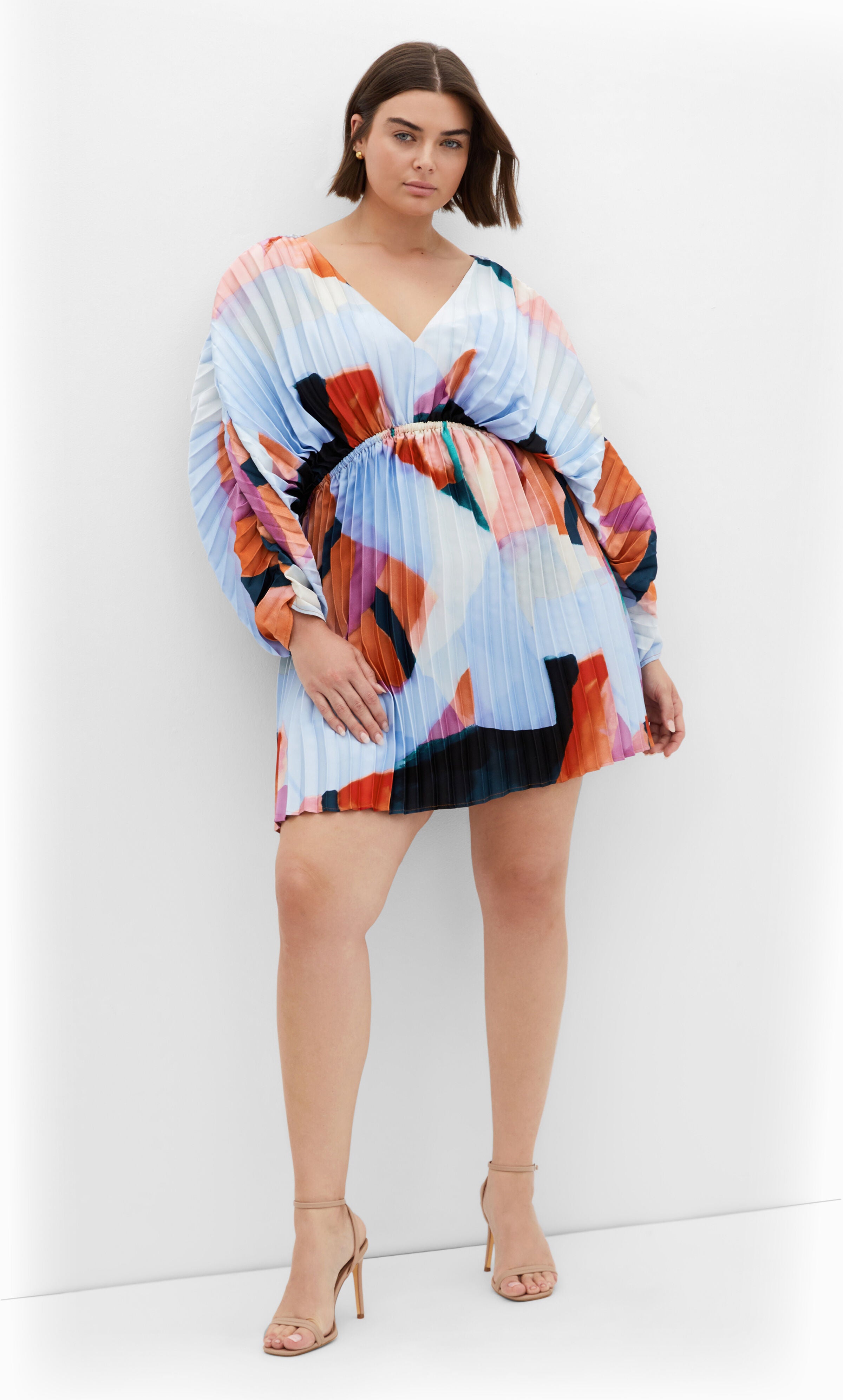 Chloe Print Dress - print, BLUE, hi-res image number 0