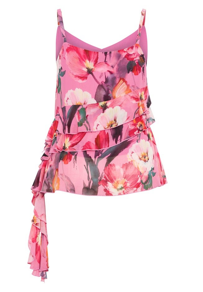 Lovers Lane Print Top - pink, PINK, alternate image number null