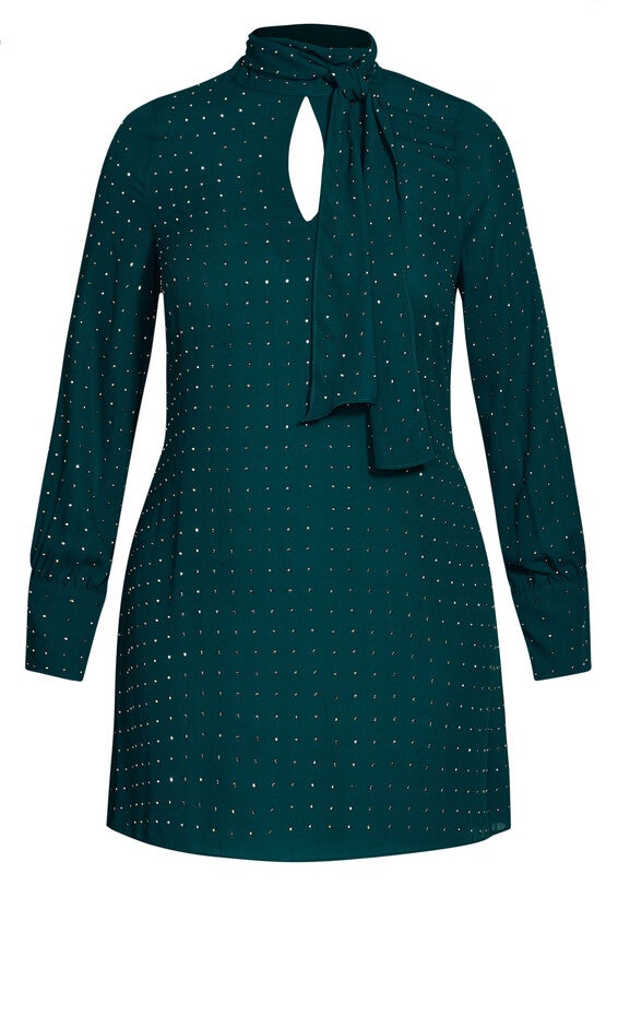 Nailhead Tunic - emerald, EMERALD, alternate image number null