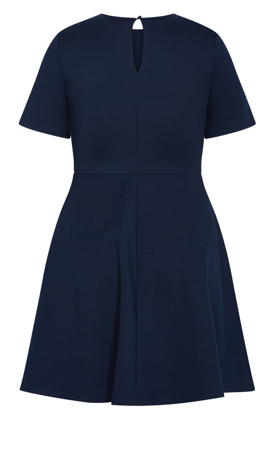 Cariline Dress - navy, NAVY, alternate image number 4