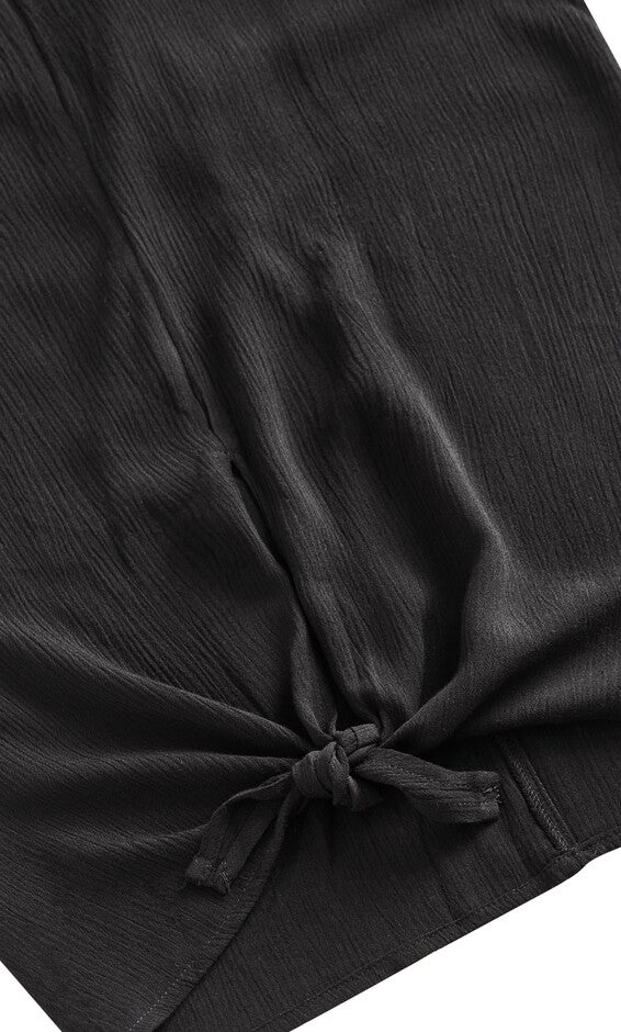 Smocked Jumpsuit - black, BLACK, alternate image number null