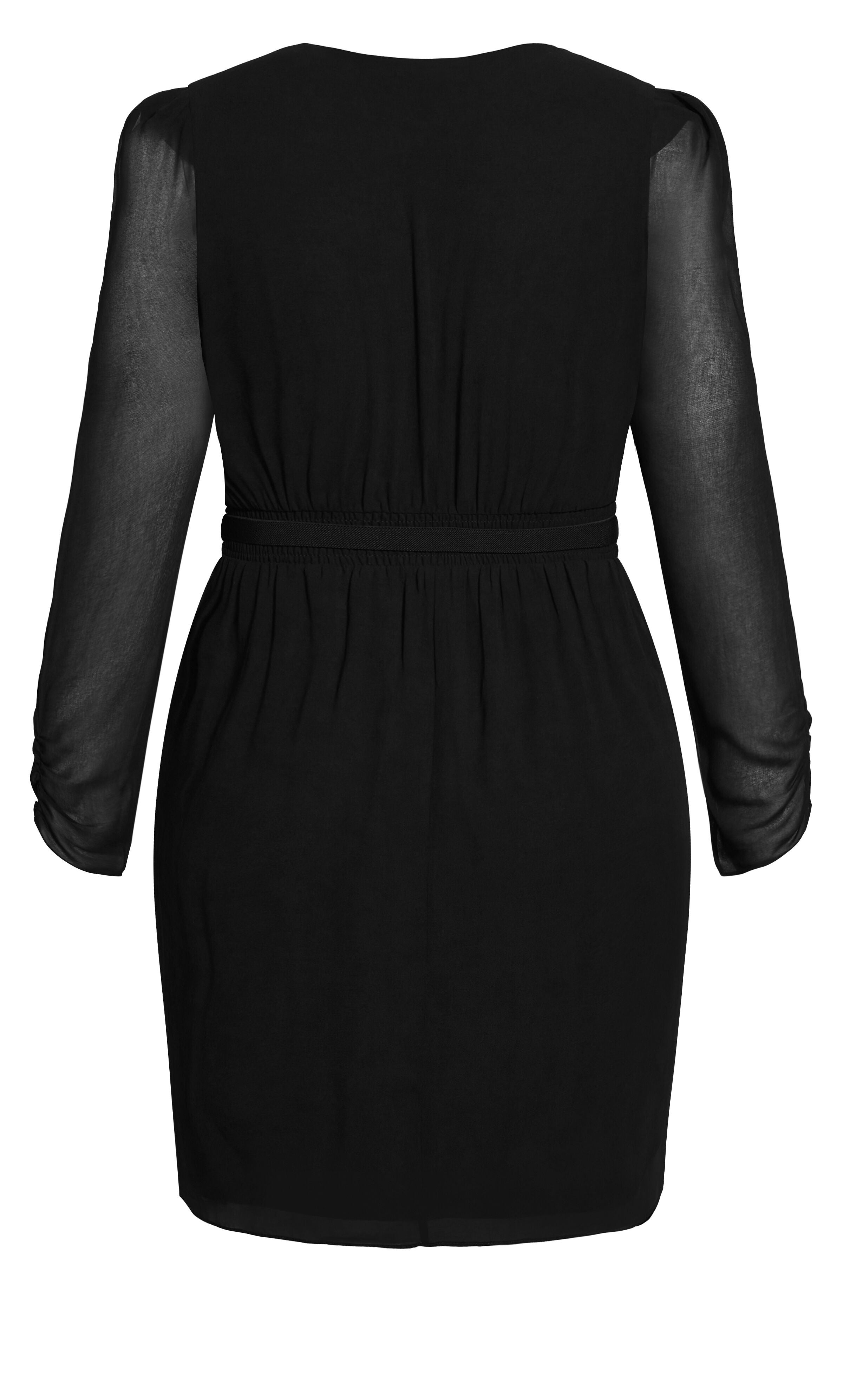 Affair Wrap Dress - black, BLACK, alternate image number 5