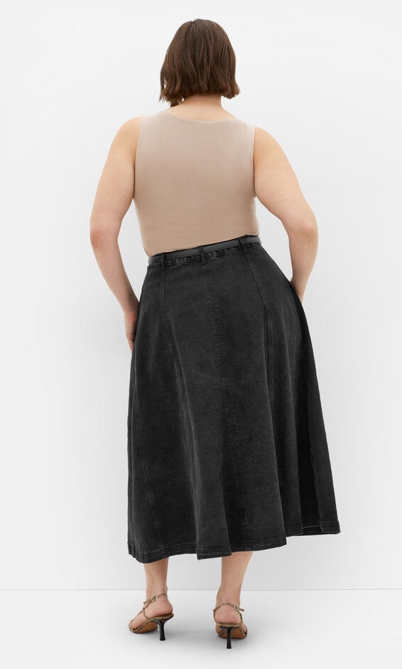 Alina Skirt - black wash, BLACK, alternate image number null