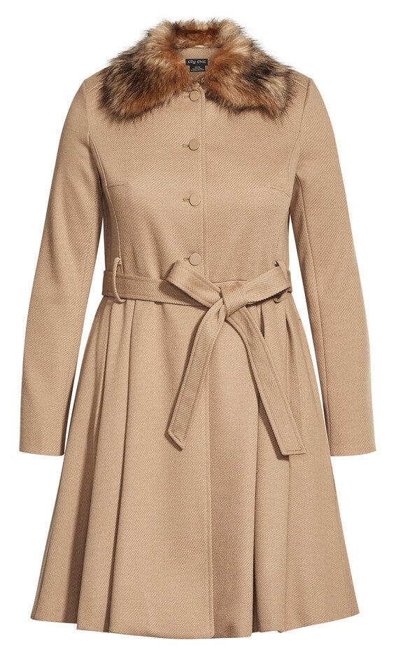 Blushing Belle Coat - taupe, BROWN, alternate image number 6