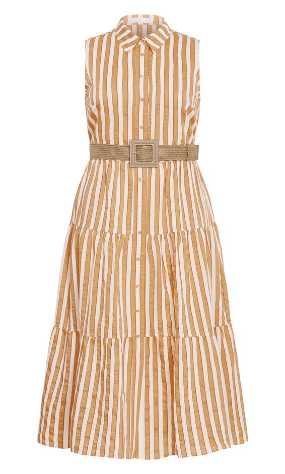 Clean Lines Dress - terracotta, ORANGE, alternate image number 4