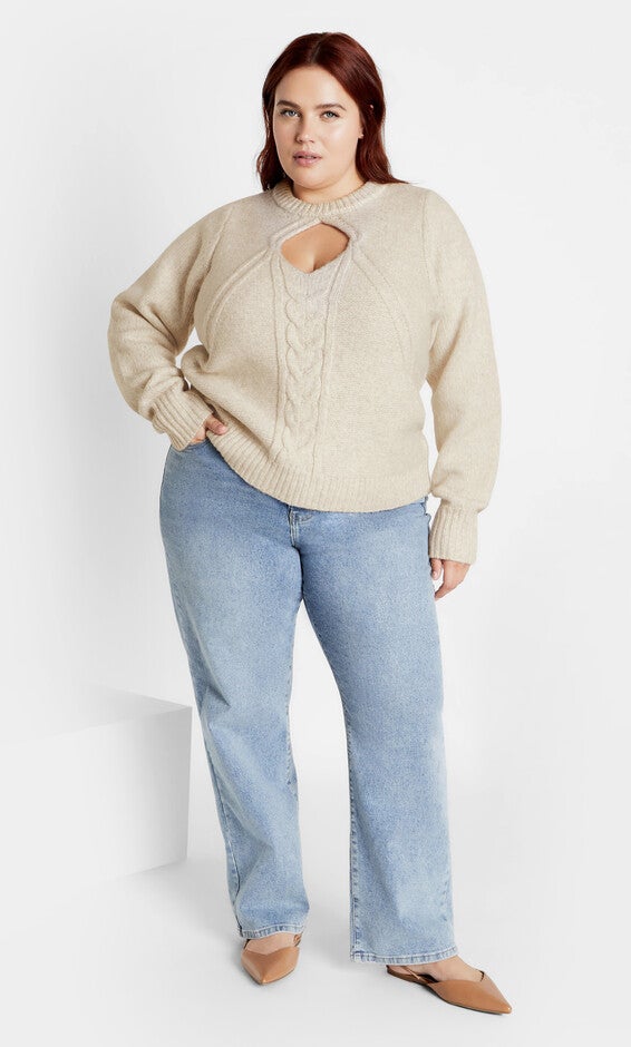 Ivy Sweater - cream, CREAM, alternate image number 1