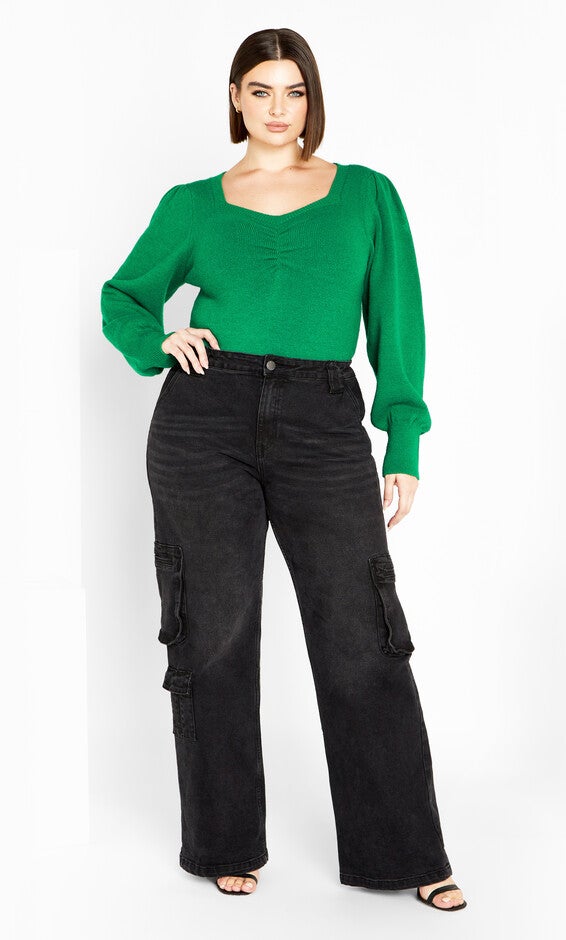 Maddie Jumper - greenstone, GREEN, alternate image number 2