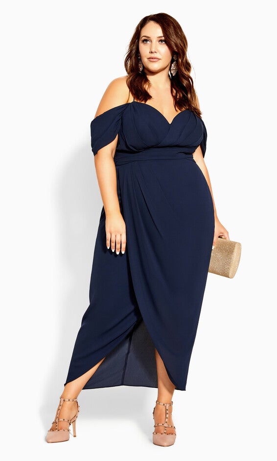 Entwine Maxi Dress - navy, BLUE, hi-res image number null