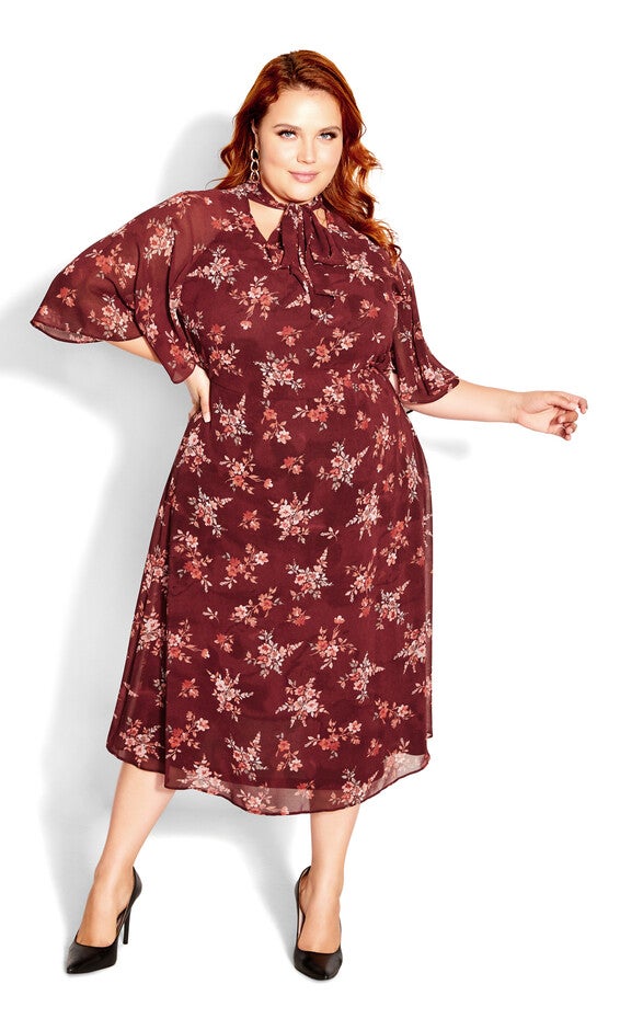 Alexandra Dress - port, PORT DITSY BLOOM, alternate image number 3