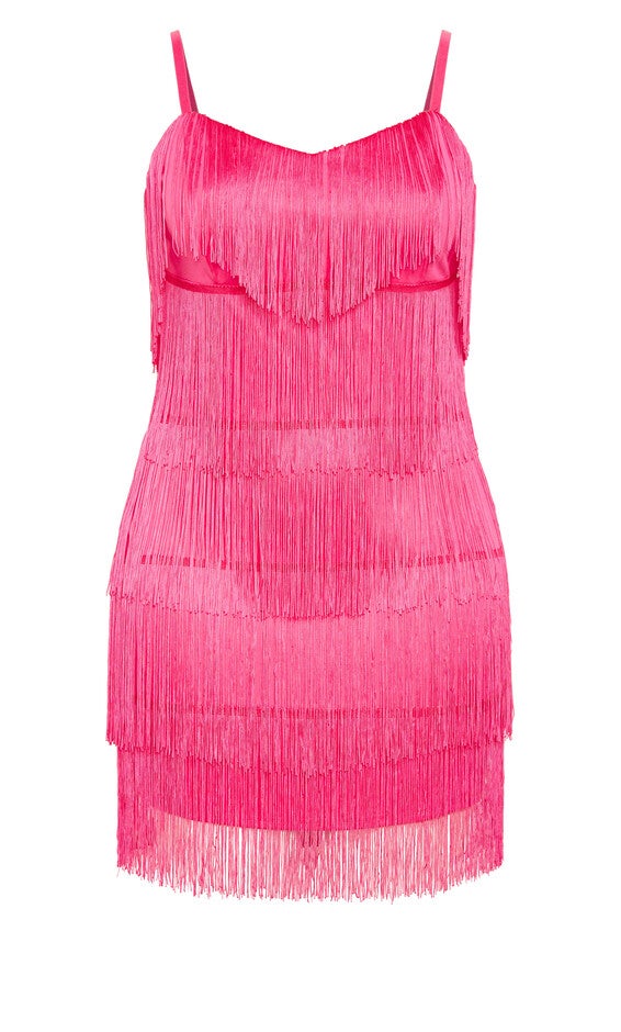 Jazlyn Dress - fuchsia, FUCHSIA, alternate image number 3