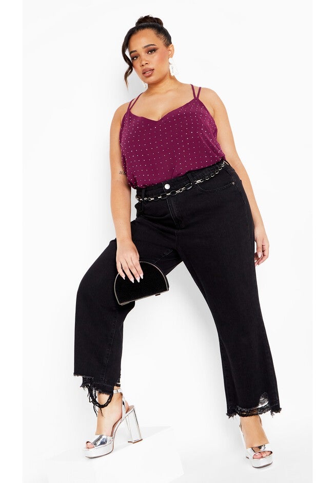 Strappy Nail Top - mulberry, PURPLE, on-hover image number null