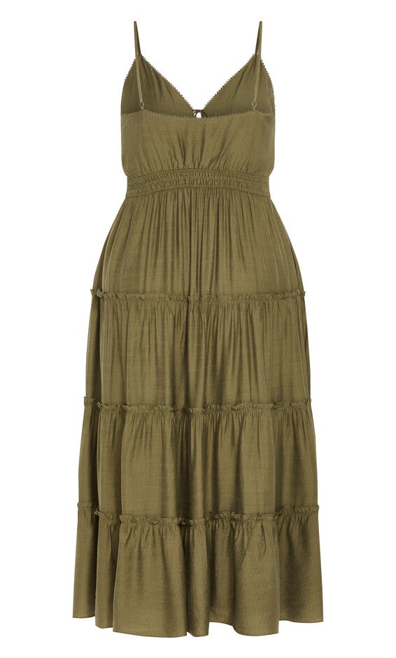 Aiza Maxi Dress - khaki, GREEN, alternate image number null