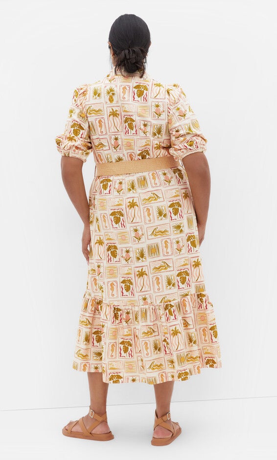Anna Tropics Dress - print, PINK, alternate image number null