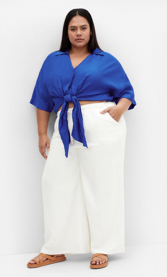 Rosie Shirt - cerulean, BLUE, alternate image number 1
