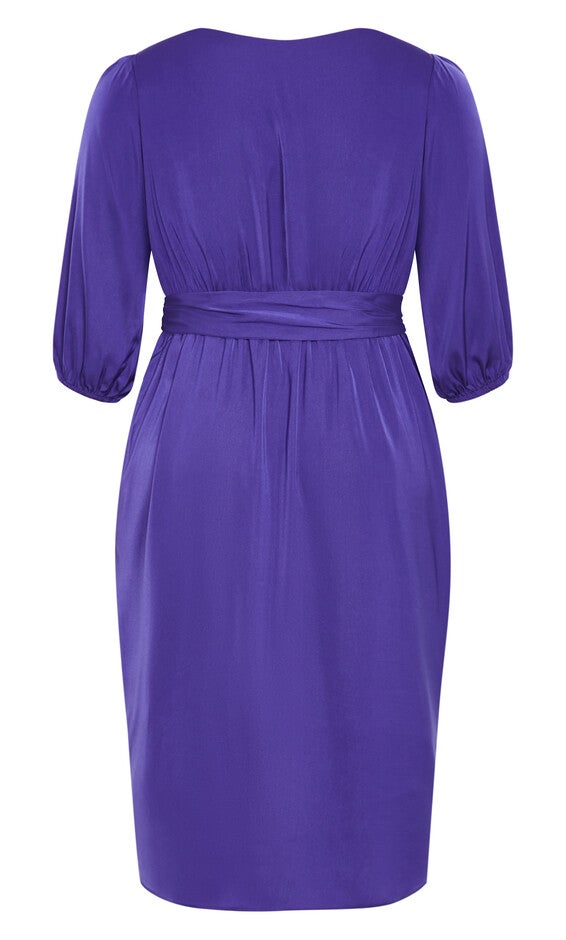 Opulent Elbow Sleeve Dress - violet, PURPLE, alternate image number 5