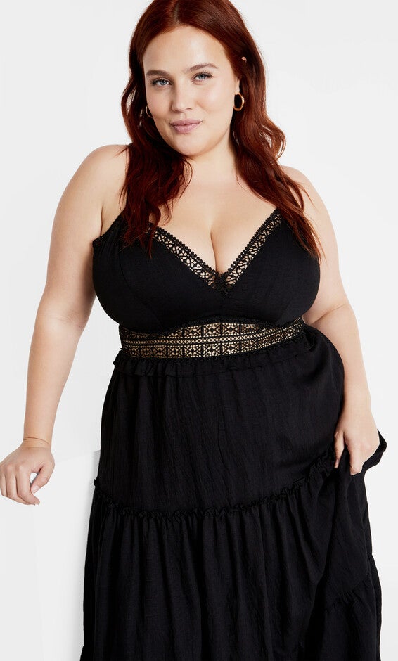 Aura Maxi Dress - black, BLACK, alternate image number 1