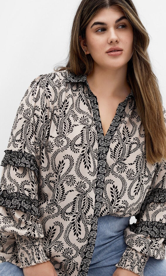 Dreamweaver Shirt - ivory, BLACK, hi-res image number 0