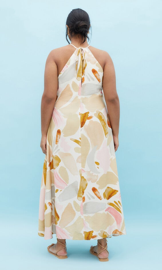 Surface Level Maxi Dress - print, WHITE, alternate image number null