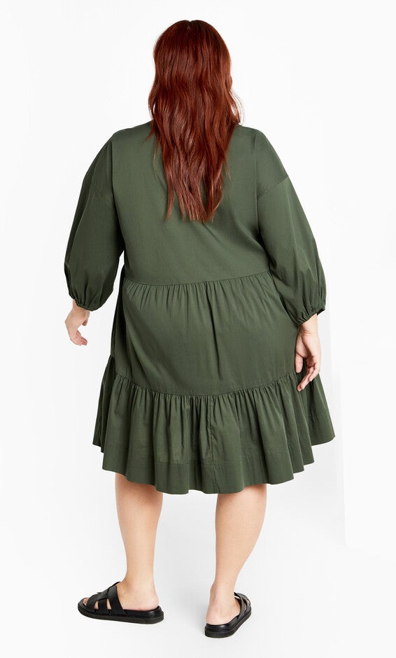 Kiara Mini Dress - khaki, GREEN, alternate image number 2