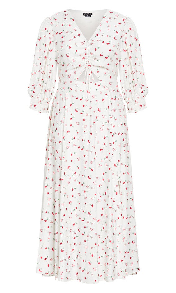 Jolene Print Maxi Dress - ivory, WHITE, alternate image number null