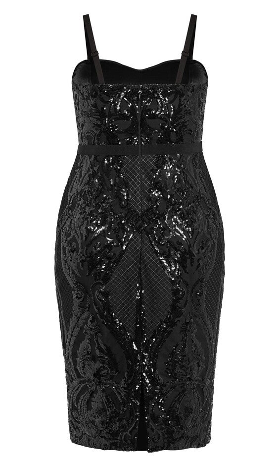 Sequin Sofia Dress - black, BLACK, alternate image number 7