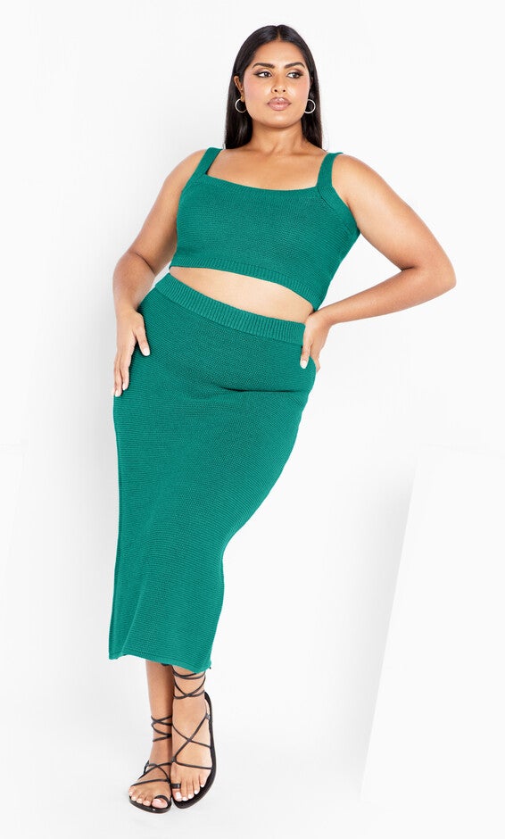 Knit Set Dress - green, VERIDIAN, alternate image number 1