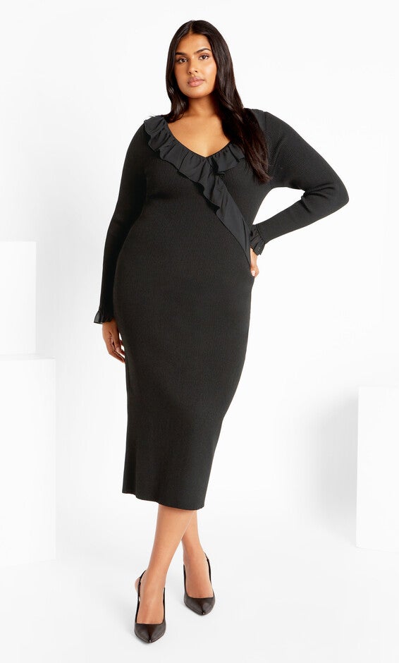 Auralie Dress - black, BLACK, alternate image number 1