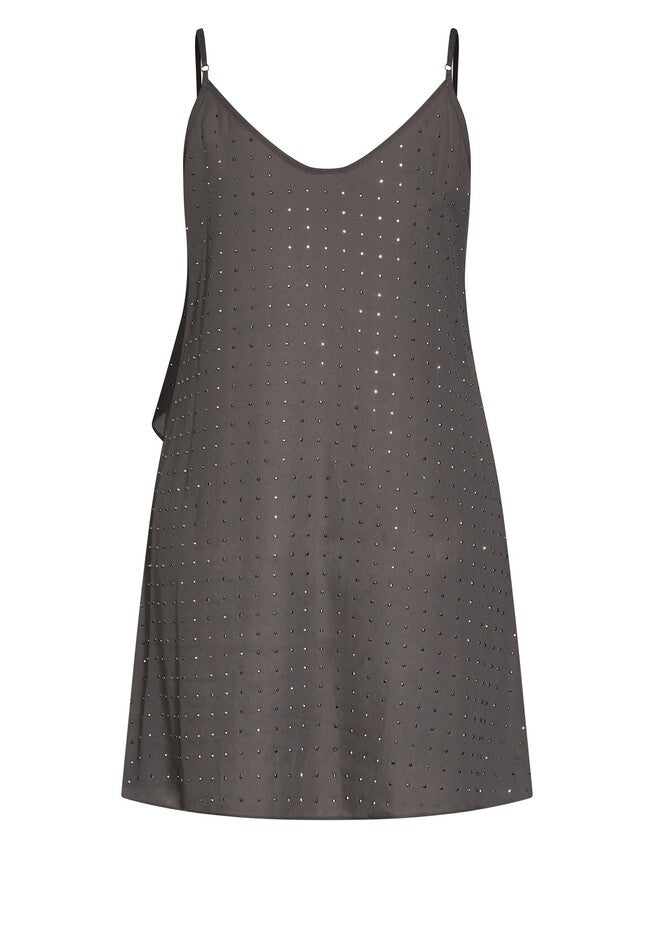 Hi Lo Shine Cami - night sky, GRAY, alternate image number null