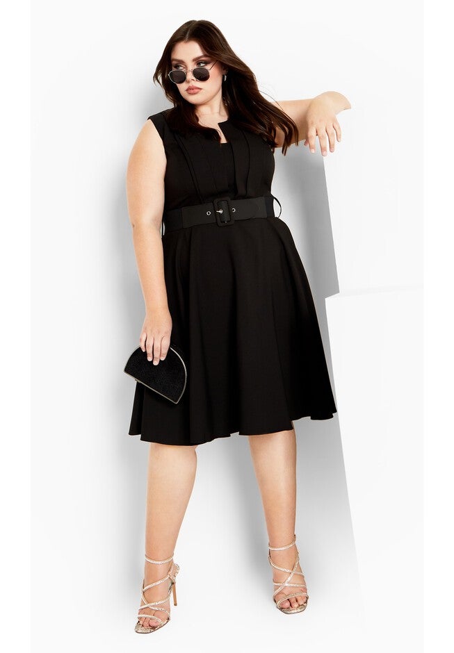 Vintage Veronica Dress - black, BLACK, on-hover image number 1