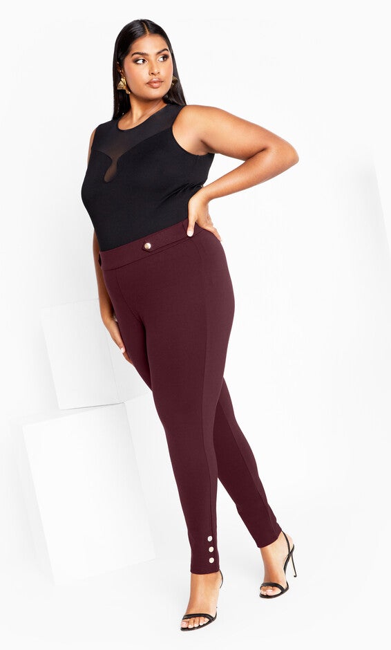 Party Fever Pant - oxblood, OXBLOOD, alternate image number 2