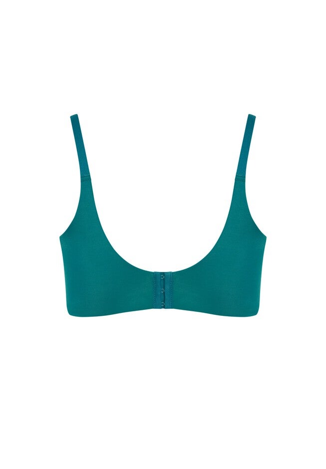 Fashion Smooth Back Bra, DEEP TEAL, alternate image number 4