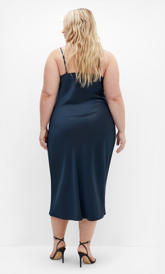 Adelina Dress - navy, NAVY, alternate image number 1