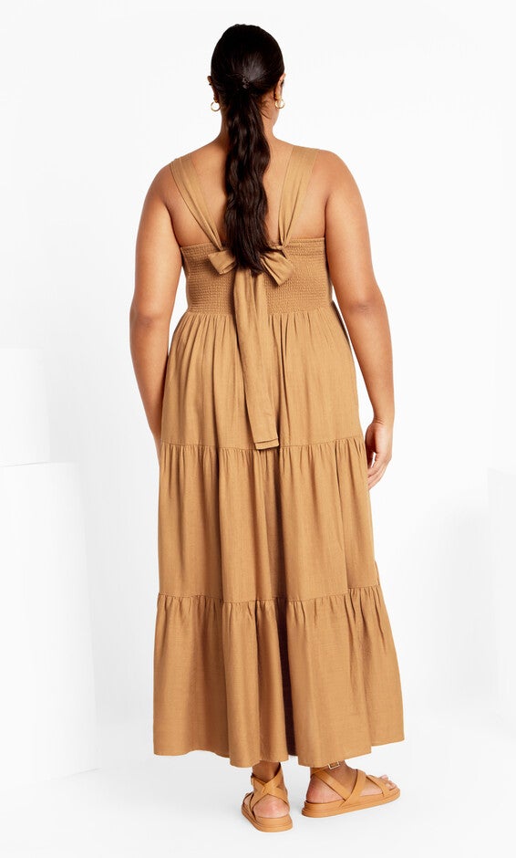 Livvy Maxi Dress - caramel, BROWN, alternate image number null