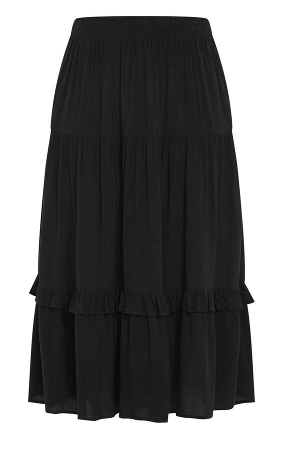 Devine Beauty Plain Skirt - black, BLACK, alternate image number 4