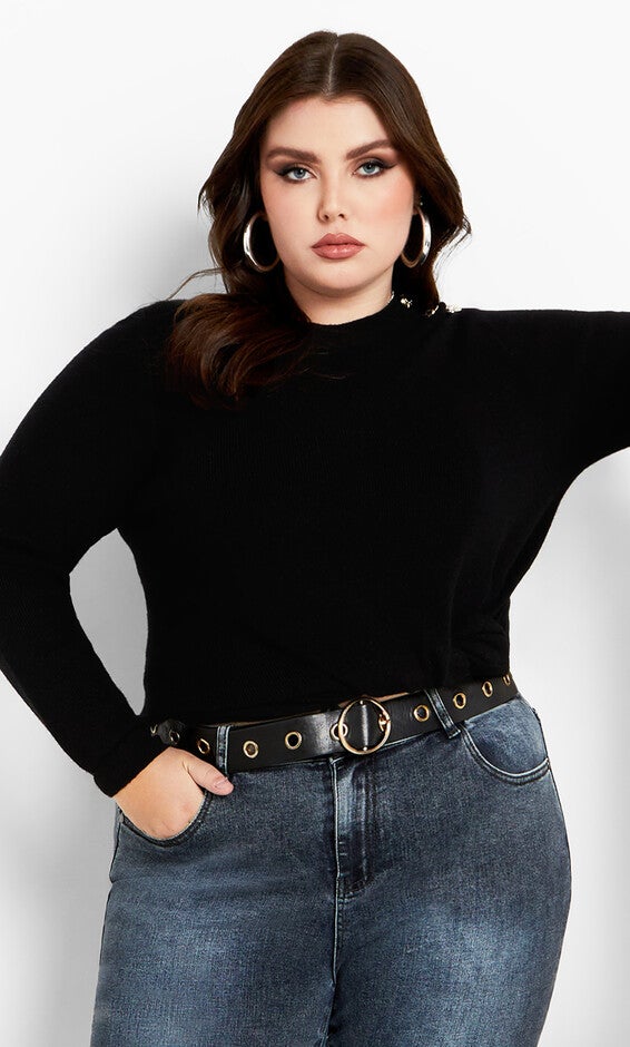 Royal Sweater - black, BLACK, hi-res image number 0