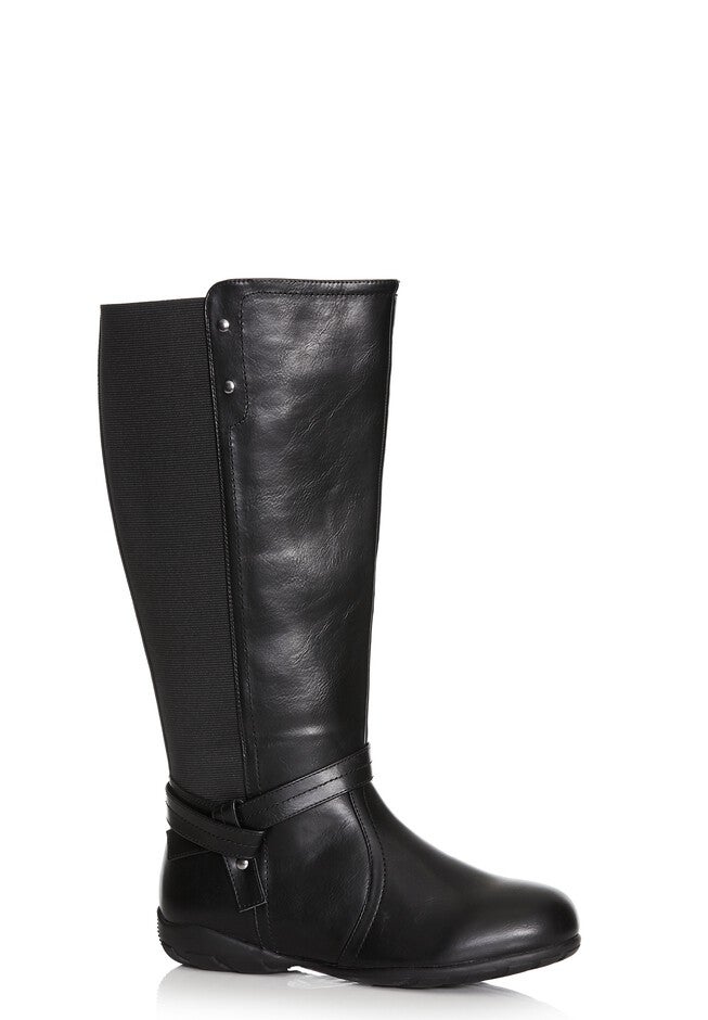 Vera Flat Tall Boot, BLACK, hi-res image number 0