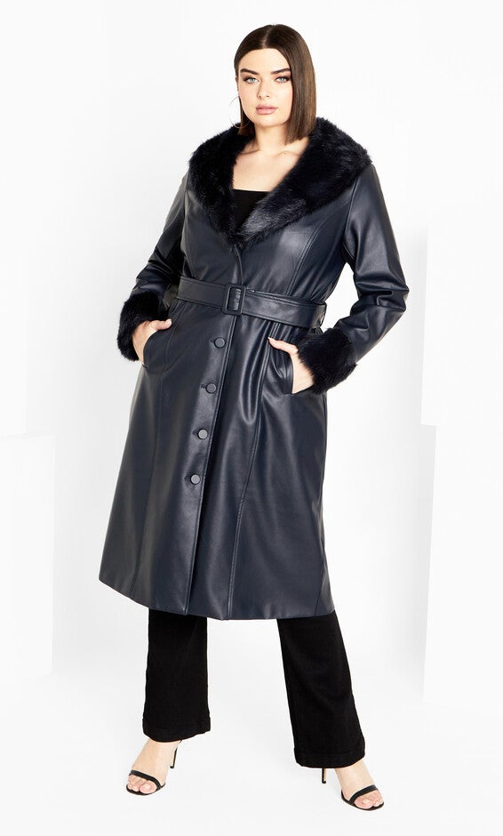 Spanish Romance Coat - steel blue, BLUE, alternate image number null