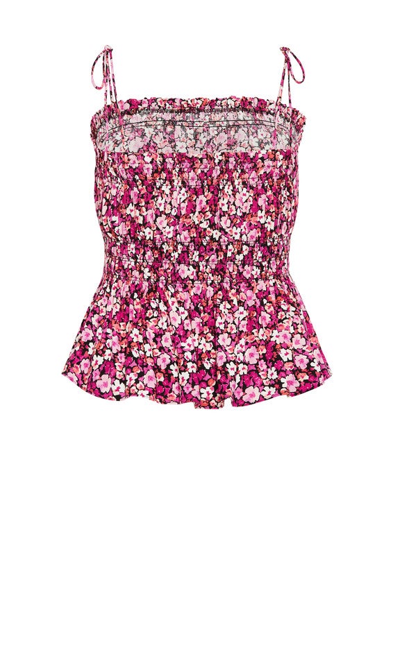 Lyla Print Top - pink, PINK, alternate image number 4