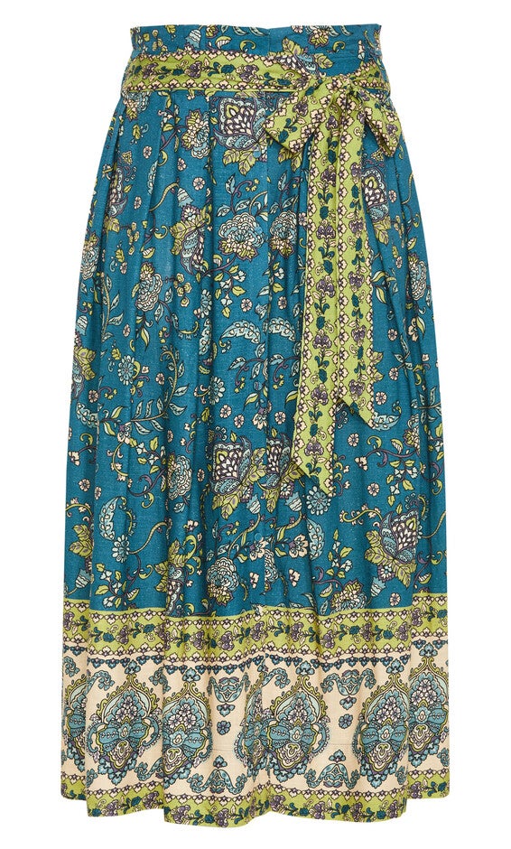 Mysteria Border Skirt - french blue, BLUE, alternate image number null