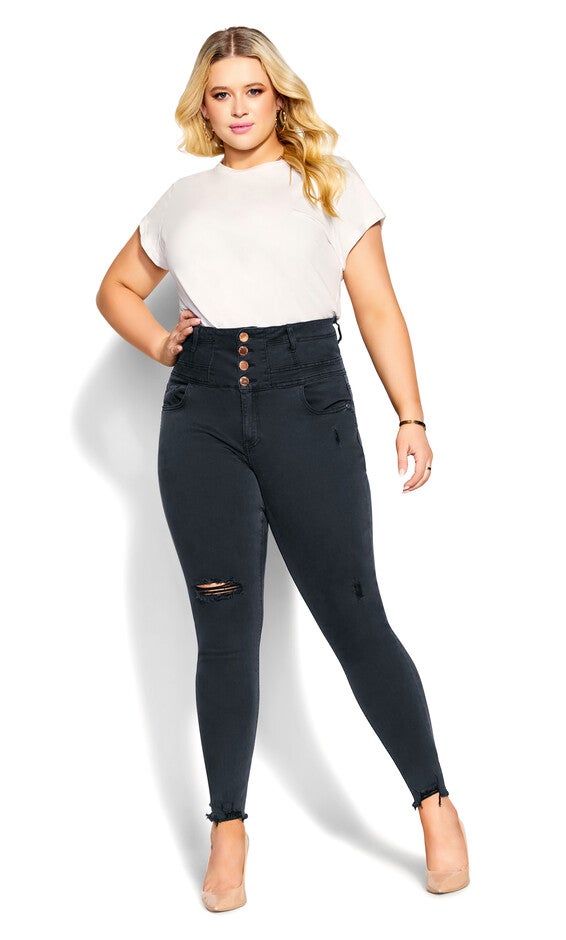 Corset Rip Vibes Jean - midnight, BLUE, alternate image number null