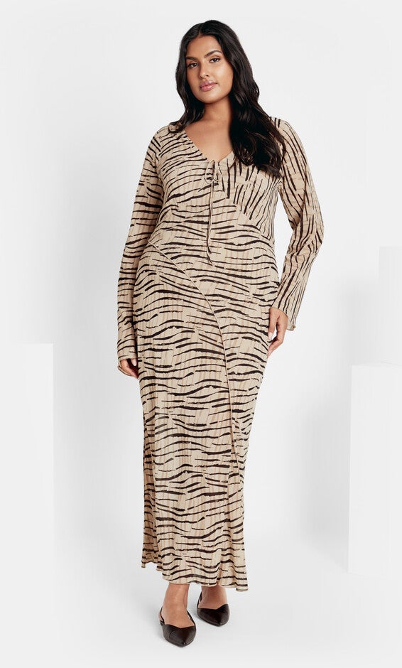 Anthea Print Maxi Dress - neutral, NEUTRAL, hi-res image number 0