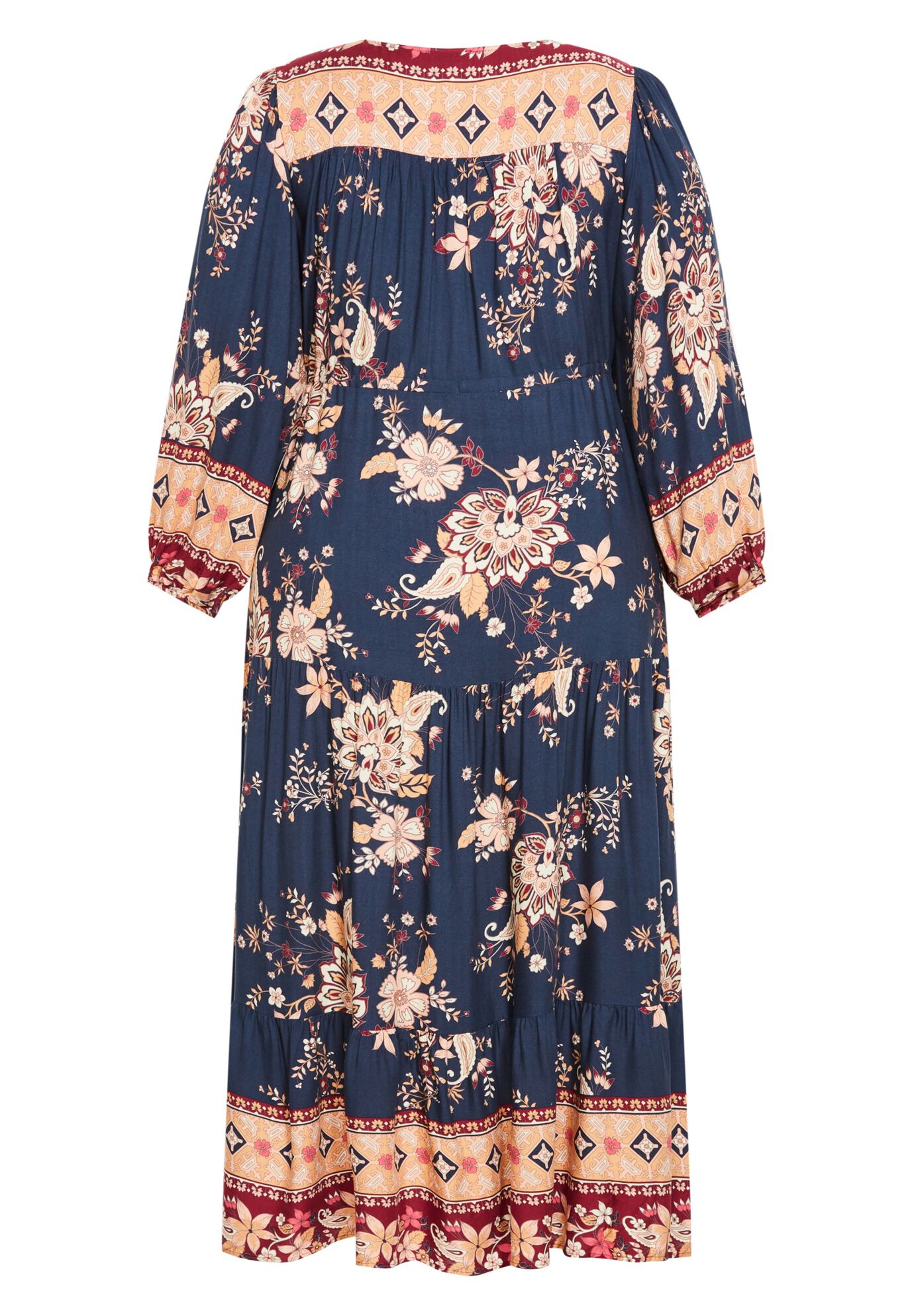 Ellery Long Sleeve Maxi Dress, BLUE FANTASY, alternate image number 4