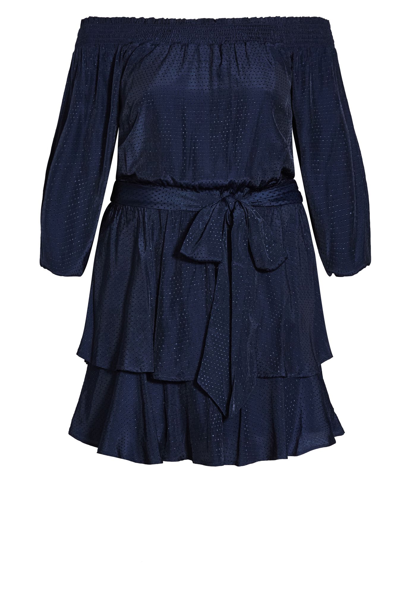 Cute Frills Dress - navy, BLUE, alternate image number 2