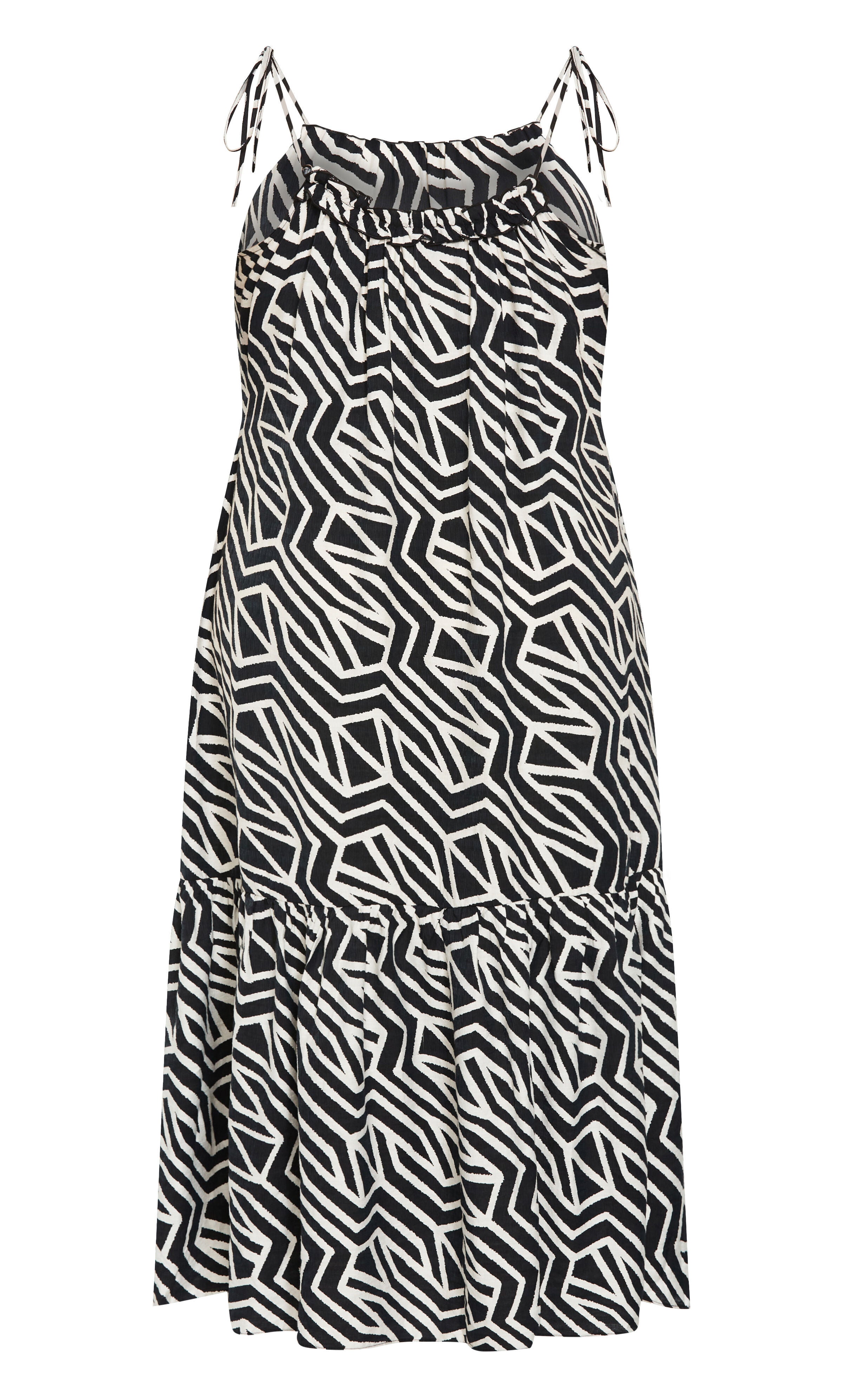 Erica Print Maxi Dress - black, BLACK, alternate image number 4