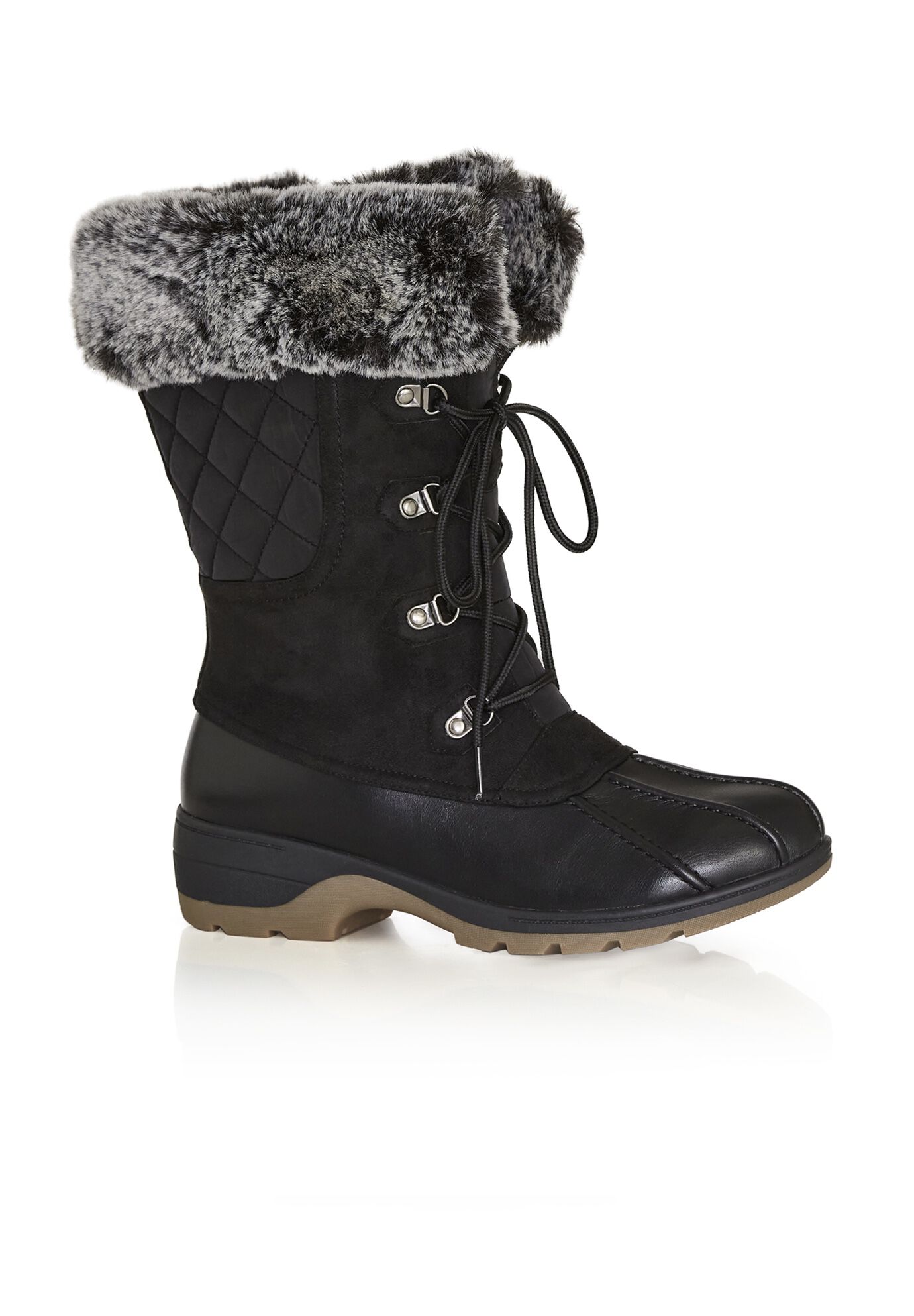 Women's winter boots size 12w best sale