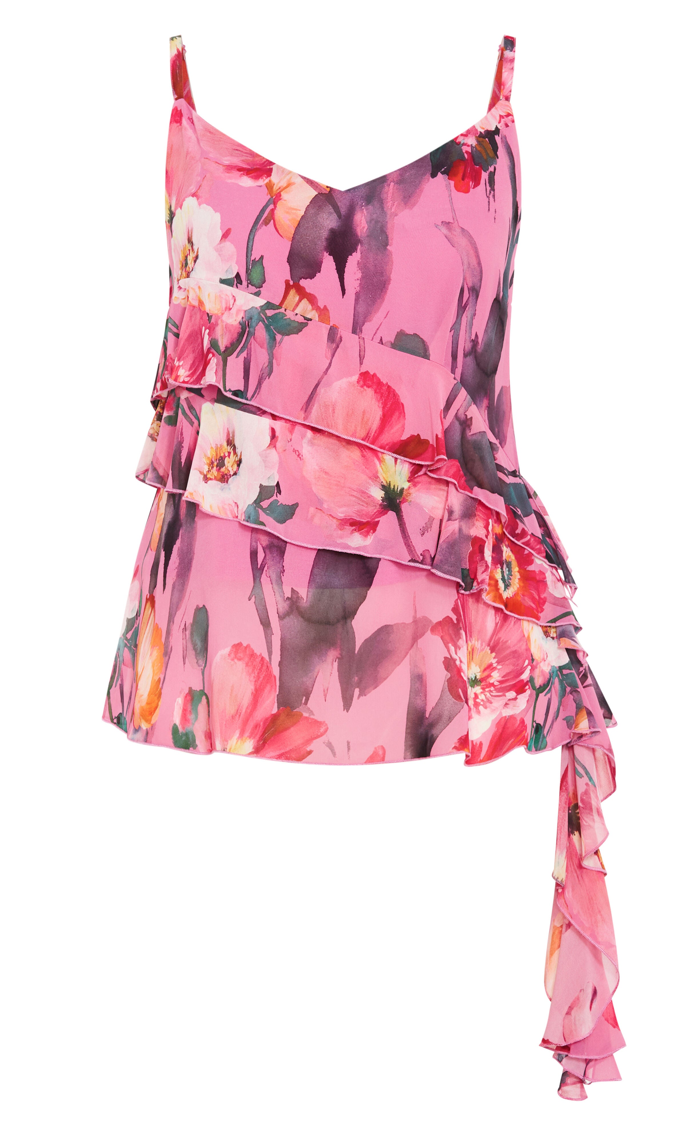 Lovers Lane Print Top - pink, PINK, alternate image number 4