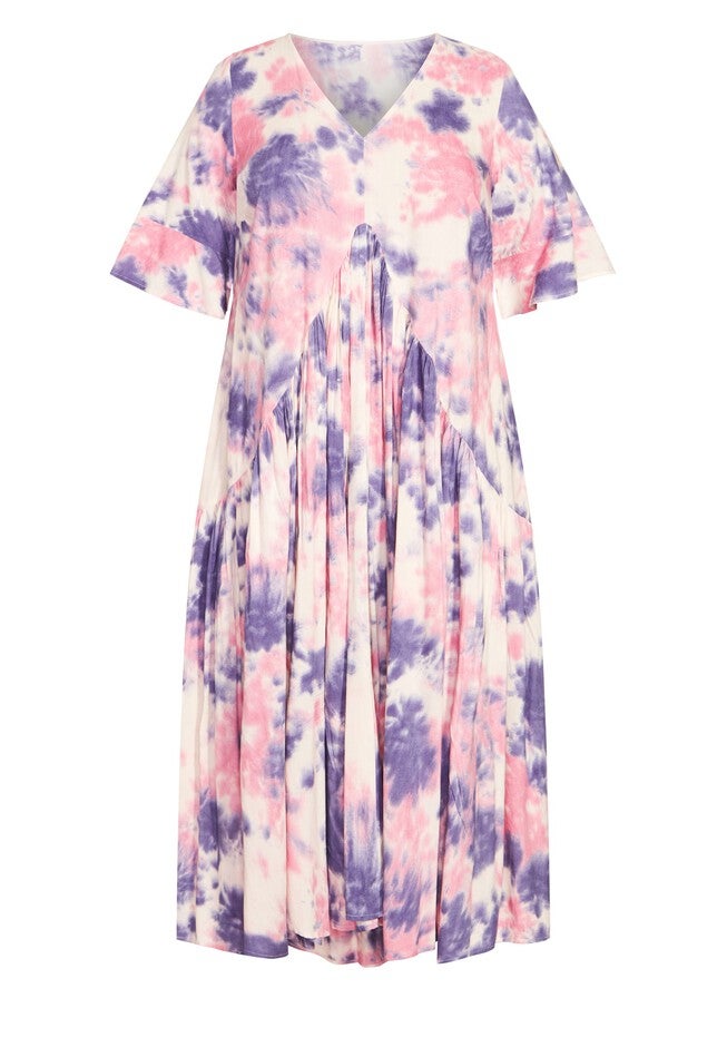 Valerie Dress, SERENE TIE DYE, alternate image number 2